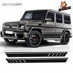 Car Accessories Vinyl Door Side Stickers Car Side Skirt Decal Sill Door Side Decal Stickers for Mercedes Benz G500 G63 W463 G65